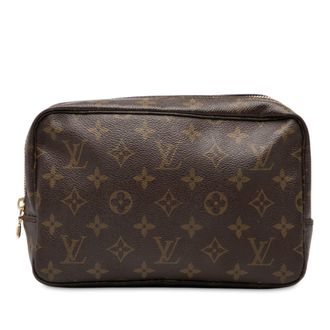 Louis Vuitton Pre-owned Womens Monogram Trousse Toilette 23 - Brown Textile - One Size