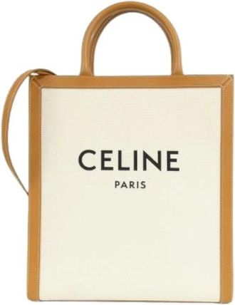 Celine Pre-owned Tote Bags, female, Beige, Size: ONE SIZE Pre-owned Cotton Tote Bag