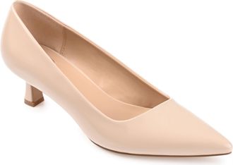Journee Collection Women & apos;s Celica Medium and Wide Width Kitten Heel Pumps