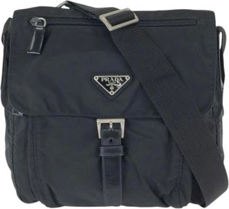 Prada Borsa a spalla in nylon Tessuto Pre-owned - - Pre-owned - Donna - Nero - ONE SIZE