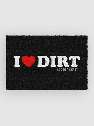Loose Riders Global Alliance I Heart Dirt Doormat zwart
