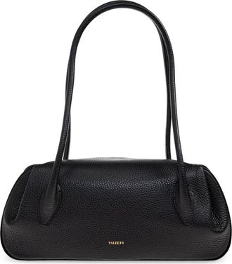 Yuzefi Schoudertas Oester - Dames - Handtassen - Zwart - ONE Size - Leer - Tassen