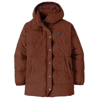 Patagonia Cotton Down Parka Mantel f&uuml;r Damen | braun