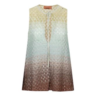 Missoni Sleeveless Tops, female, Multicolor, Size: XS Stylish Top