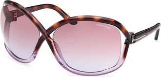 Tom Ford FT1068 BETTINA 56Z Womens Sunglasses Purple Size 68