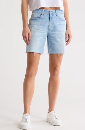 AG - Adriano Goldschmied Ex-Boyfriend Mid Thigh Denim Shorts in Coastal Shore at Nordstrom Rack, Size 27