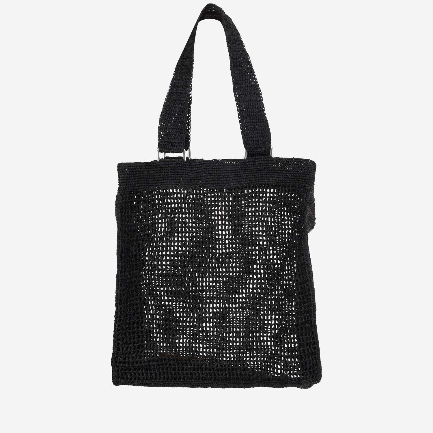 トートバッグ IBELIV SS25 LAHADY BAG (LAHADY BLACK) IBELIV Lahady Raffia Tote Bag | Black | FARFETCH