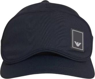 Emporio Armani Cappellino con logo e mascherina rimovibile - - Accessories - Uomo - Blu - ONE SIZE