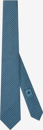 Gucci jacquard zijden stropdas