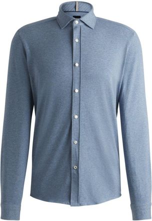 BOSS Slim-fit shirt in stretch-cotton jersey