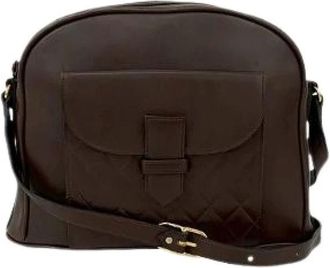 Saint Laurent Pre-owned Cross Body Bags, female, Brown, Size: ONE SIZE Pre-owned Leather Crossbody Bag