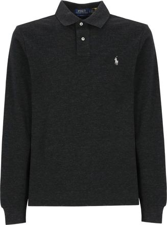 Ralph Lauren Polo shirt van katoen-piqu&eacute; - Heren - Polos - Zwart - S - Katoen - Tops
