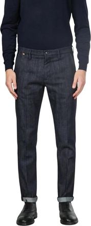 Mason's Osaka Chino Broek - Heren - Slim Fit Jeans - Blauw - L - Katoen - Jeans