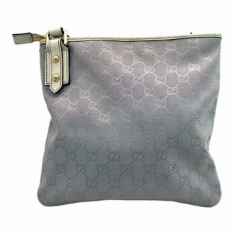 Gucci Vintage, unisex, Paars, ONE Size, Leer, Pre-owned GG Canvas Schoudertas