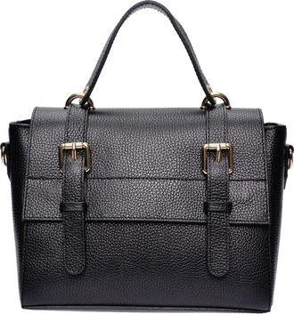 Anna Luchini Zwart Rundleer Tas