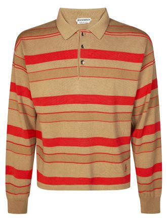 J.W.Anderson Knitted Bold Striped Rugby Polo Shirt