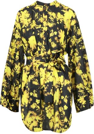 Erika Cavallini Semi Couture Kleedjes, Dames, Veelkleurig, L, Katoen, Miranda Jurk