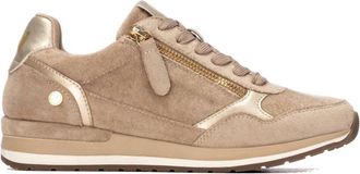 Xti Womens Casual Suede Sneakers In Taupe