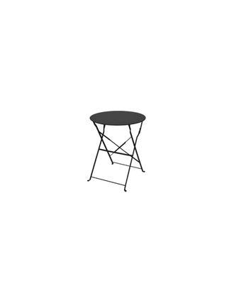 Essenciel Green Mesa Bistrot Plegable M&eacute;rida &Oslash;60cm En Acero Grafito