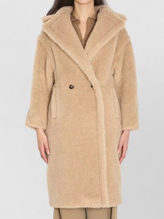 Max Mara silk blend oversized double-breasted coat