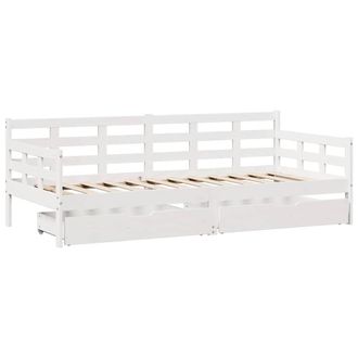 Berkfield Home Practical Daybed with Drawers without Mattress White 80x200 cm So