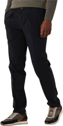 Profuomo Trouser GD Rlxci - Heren - Broeken - Blauw - Maat: S Katoen