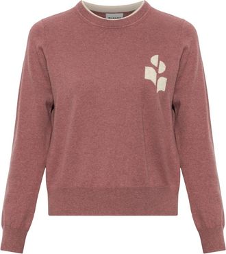 Isabel Marant Lanta Trui - Dames - Ronde hals truien - Roze - S - Katoen - Truien & Vesten