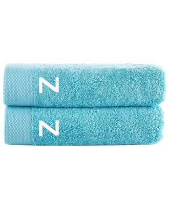 Brooks Brothers Set Of 2 Monogrammed Hand Towels