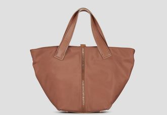 Alexander Smith Lauren Medium handbag with shoulder strap in rust nylon