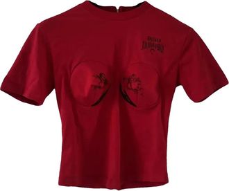 Dilara Findikoglu crew-neck T-shirt - Red