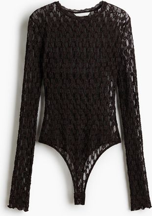 H&M Tangabody im Spitzenlook - Brown