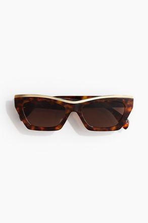 H&M Sonnenbrille mit Perlen - Brown