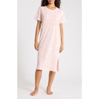 Papinelle Sleepwear Nostalgia Organic Cotton Nightshirt in Persimmon at Nordstrom, Size X-Large