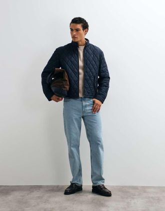 Polo Ralph Lauren giacca a vento trapuntata con logo icon in blu navy