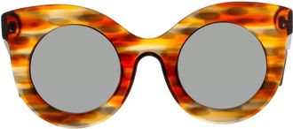 Andy Wolf Millicent C Womens Sunglasses Brown Size 49