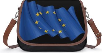 Generic EU Flag Fashion Womens Crossbody Bags Novelty Handbag Shoulder Bag Purse