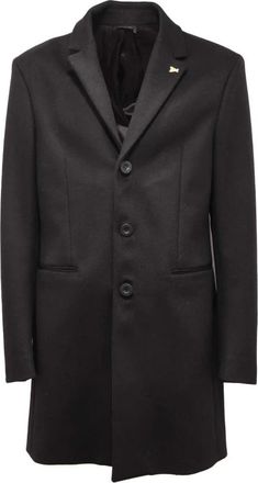 Patrizia Pepe Heren, Mantels, Zwart, Maat: XL Wol