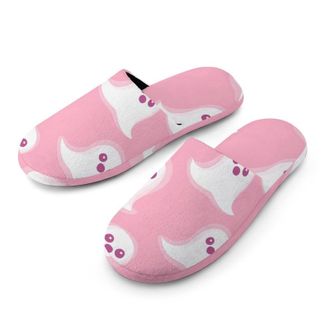 Generic Cute Ghost Pattern Mens House Slippers Slip Indoor Slipper On Shoes Warm Outdoor
