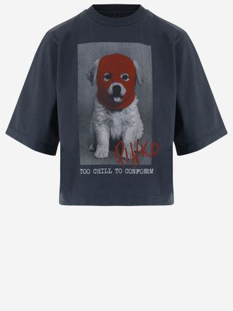 Pinko T Shirt Pinko In Cotone Con Stampa Logo
