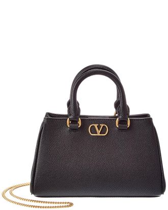 Valentino Vlogo Signature Mini Leather Satchel