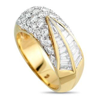 Luxury Bazaar 18K Yellow Gold 1.85ct Diamond Ring MF04-031726
