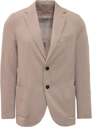 Circolo 1901 Stretch Cotton Piquet Blazer - male - Circolo 1901 - Blazers - Pink - XL - Jackets