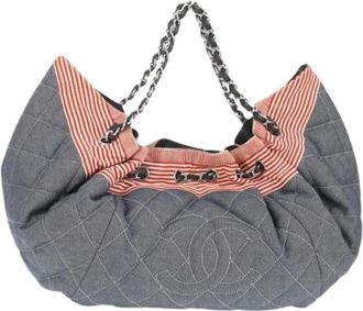 Chanel Bolso bombonera de denim Pre-owned - Pre-owned - Mujer - Azul - ONE SIZE