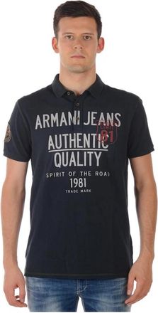 Armani Jeans Klassieke Polo Shirt voor Mannen - Heren - Polos - Blauw - S - Tops