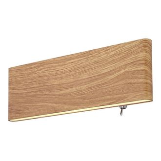 Netlighting Siegfried 23cm Integrated LED Wall Lamp Wood Look LED 3000K in Brown