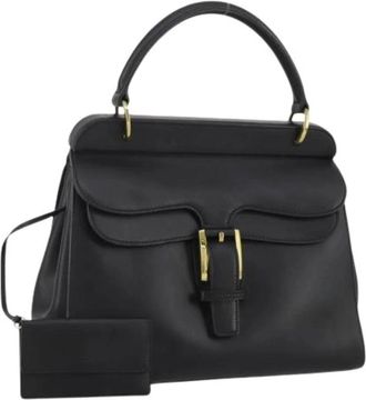 Gucci Pre-owned Vintage Hand Bag - Dames - Vintage Handtas - Zwart - ONE Size - Leer - Vintage