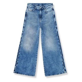 Diesel Wide Jeans, female, Blue, Size: W30 Wide Jeans