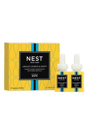 Nest New York x Pura Home Fragrance Diffuser Refill Duo in Amalfi Lemon Mint at Nordstrom