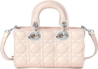 Tiffany & Fred Elegant Structured Quilted Leather Shoulder Bag
