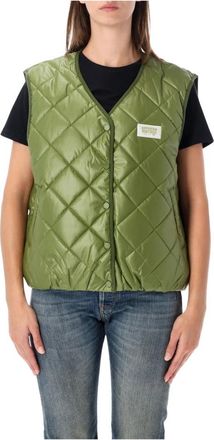 American Vintage Tovabay Gilet - Dames - Bodywarmers - Groen - M/L - Polyester - Jassen